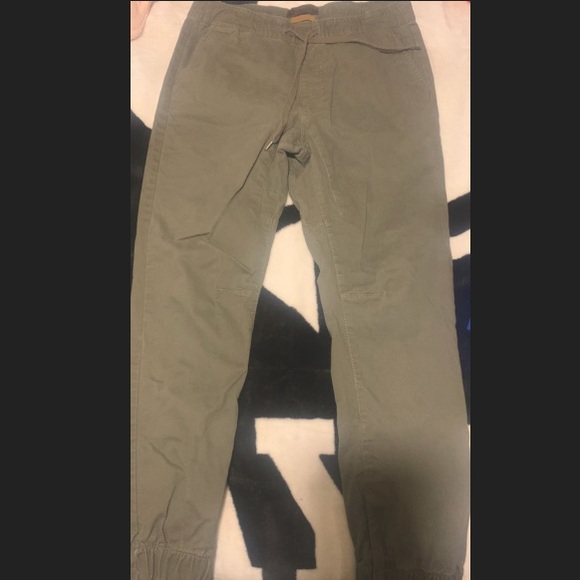 Men’s Khaki Jogger Pants - Picture 1 of 5